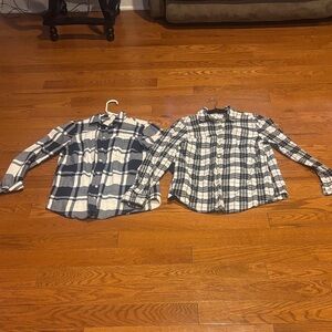 J. Crew Women’s Plaid Button Down Shirts - Lot Size XS